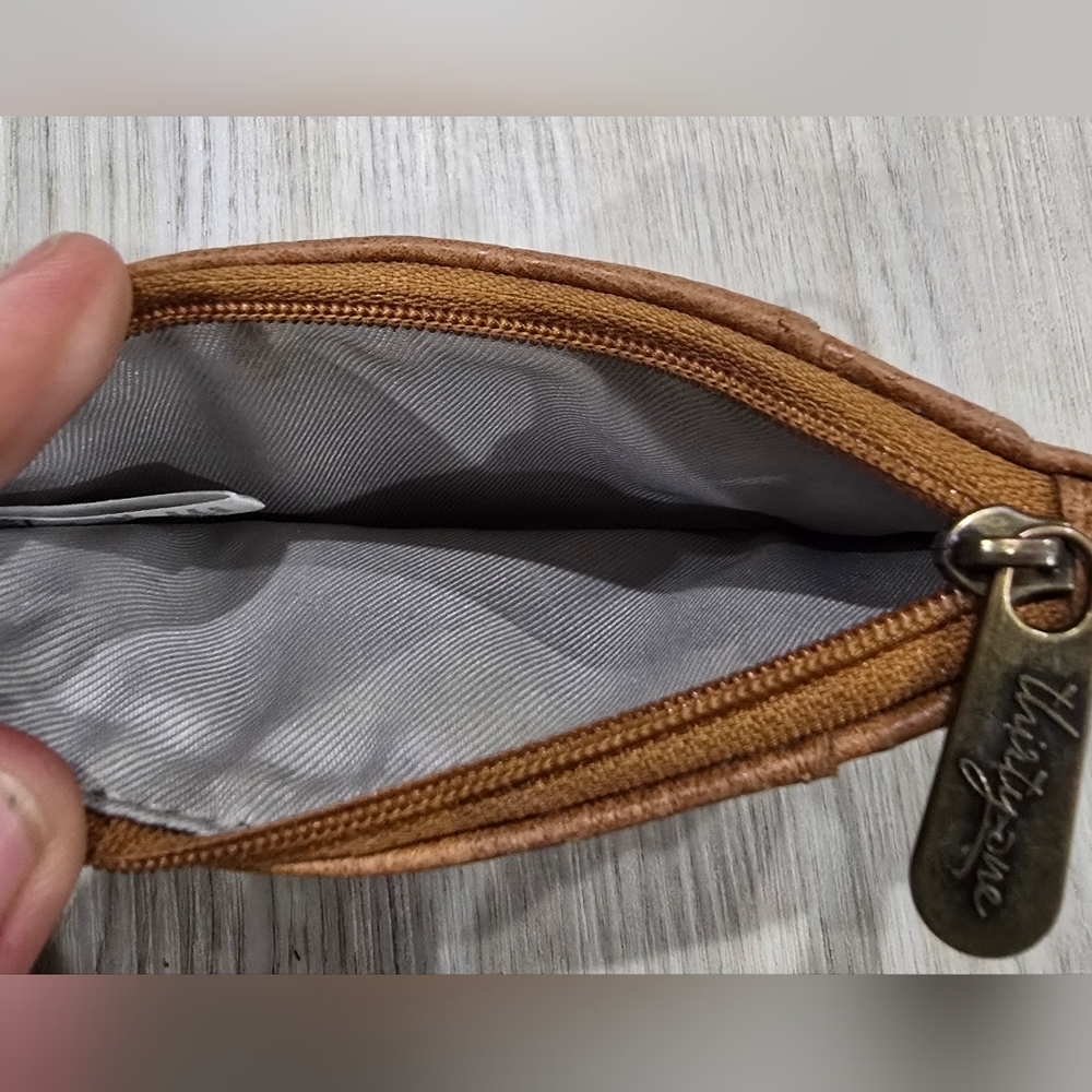 Thirty One Where To Wallet Tan Leather Key Chain Clip - Picture 4 of 4